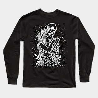 Death Lover Dark Art Gothic Romance Witchy Love Skeleton Long Sleeve T-Shirt